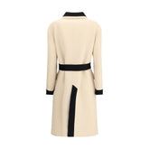 Valentino Cream Fleece Wool Coat